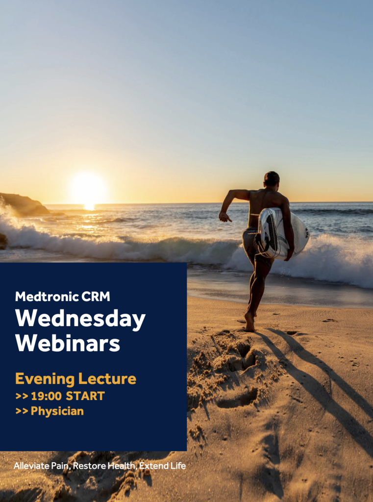Medtronic CRM Wednesday Webinars Evening Lecture